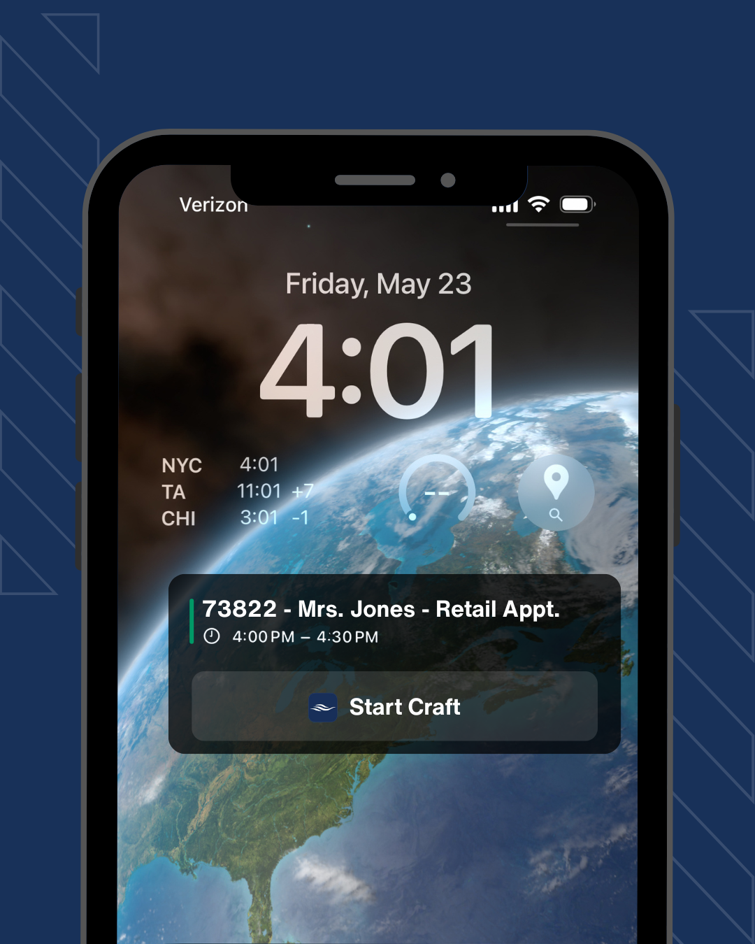 Craft Field Rep Mobile Interface